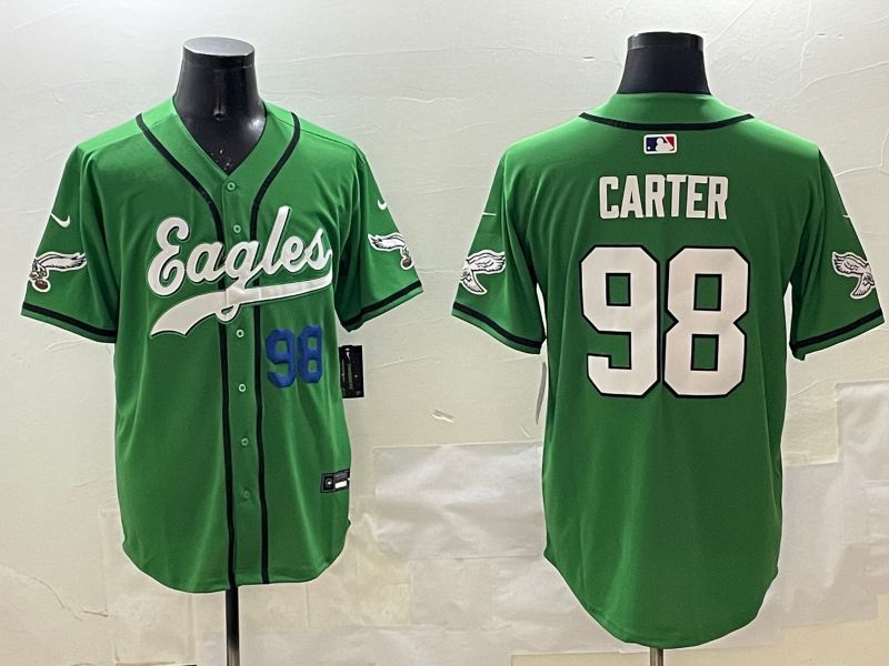 Men Philadelphia Eagles #98 Carter Green three generations Jointly Name 2025 Nike Limited NFL Jersey style 11->philadelphia eagles->NFL Jersey